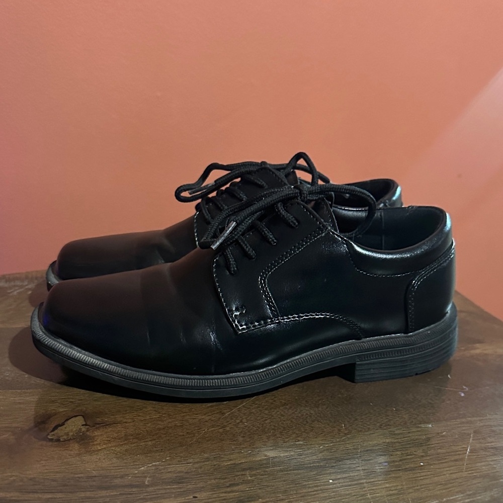 Classic Black kids Dress Shoes